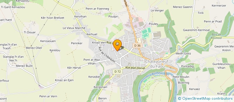 localisation de l'entreprise MADAME ELINE RASOA à CHATEAUNEUF-DU-FAOU