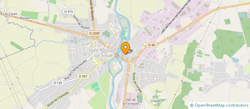 localisation de l'entreprise MADAME ELINE ROBALO-ANTUNES  SAINT-POURCAIN-SUR-SIOULE