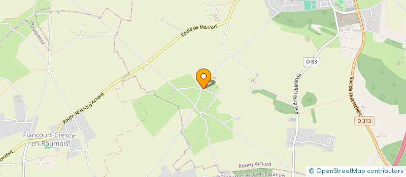 localisation de l'entreprise MADAME ELINE TONDON  BOURG-ACHARD