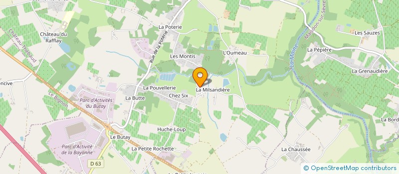 localisation de l'entreprise MADAME ELIONA MECHINAUD  CHATEAU-THEBAUD