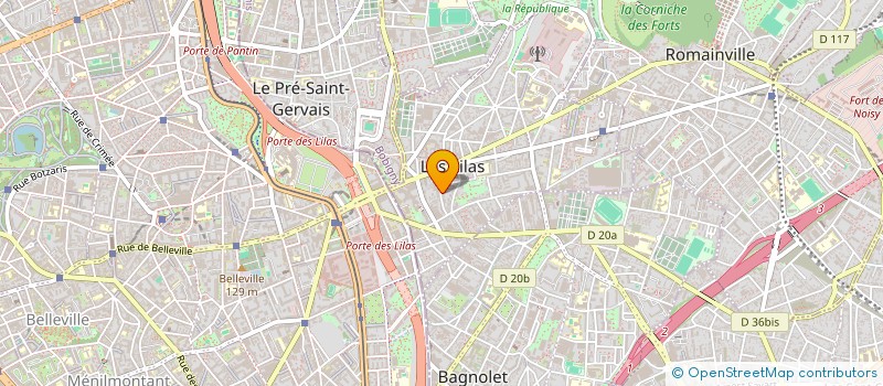 localisation de l'entreprise MADAME ELIOT HOURS  LES LILAS