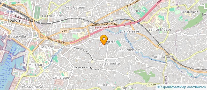 localisation de l'entreprise MADAME ELISA ANGELONE  TOULON