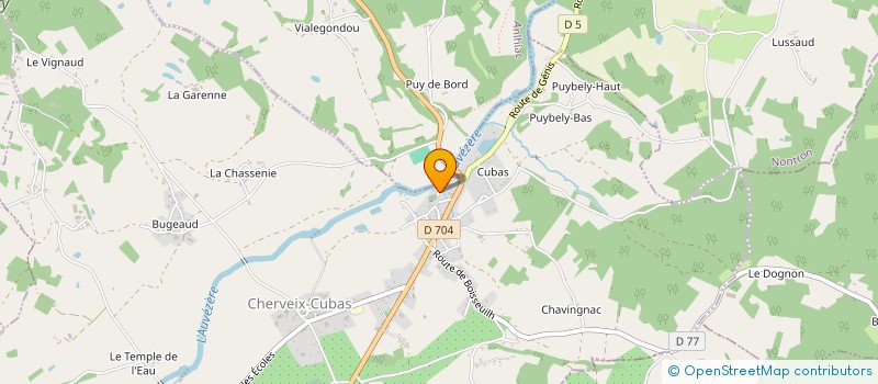 localisation de l'entreprise MADAME ELISA AUBLANT  CHERVEIX-CUBAS