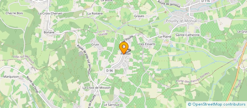 localisation de l'entreprise MADAME ELISA AZRIA  THEIZE