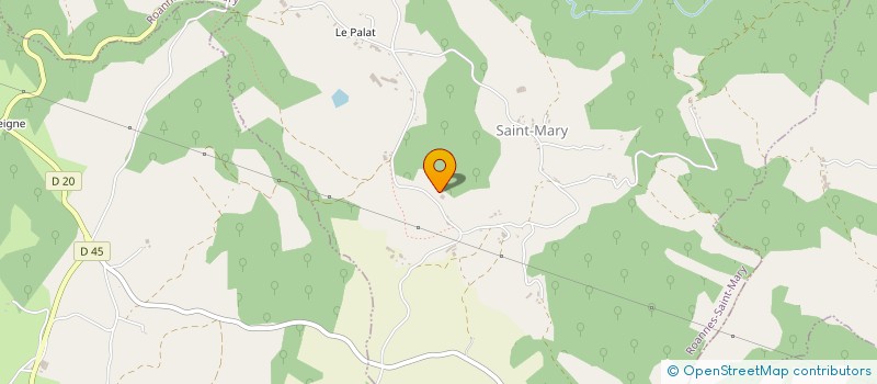 localisation de l'entreprise MADAME ELISA BADUEL à ROANNES-SAINT-MARY