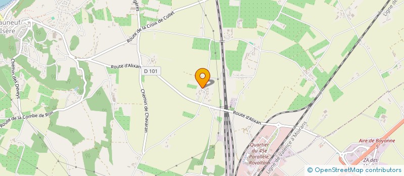 localisation de l'entreprise MADAME ELISA BALAYN  CHATEAUNEUF-SUR-ISERE