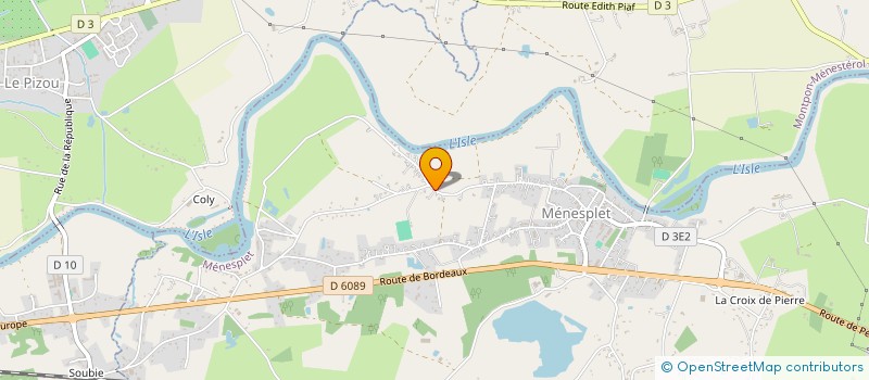 localisation de l'entreprise MADAME ELISA BARDET  MENESPLET