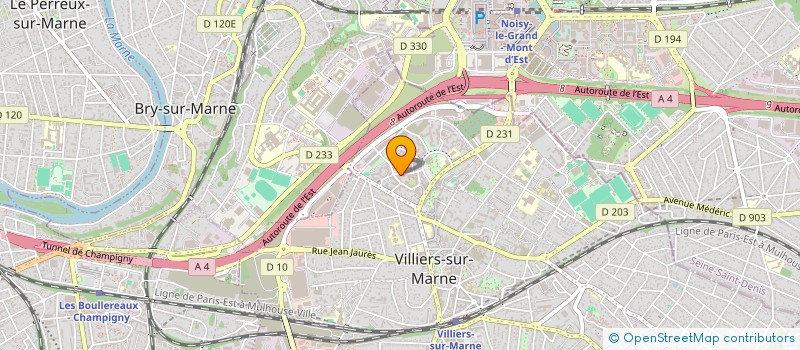 localisation de l'entreprise MADAME ELISA BARDEY à VILLIERS-SUR-MARNE