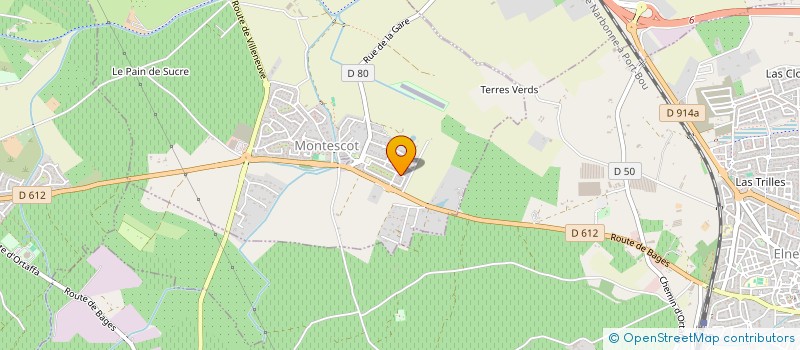localisation de l'entreprise MADAME ELISA BAUDET  MONTESCOT