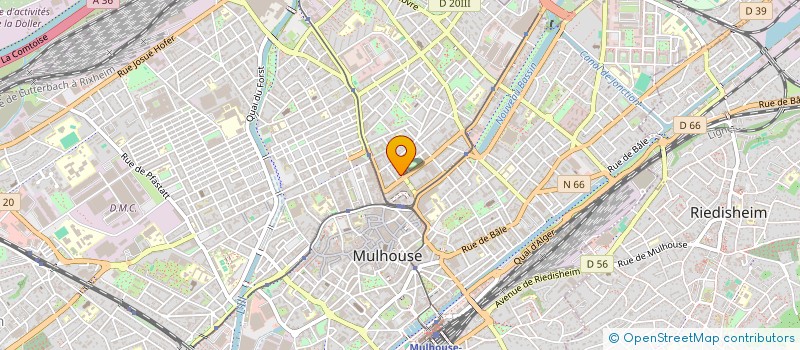 localisation de l'entreprise MADAME ELISA BECHERET  MULHOUSE