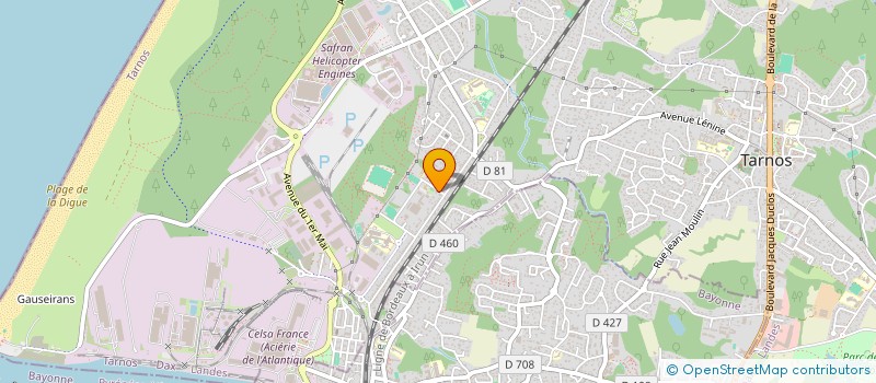 localisation de l'entreprise MADAME ELISA BERHOUET-CASES  TARNOS