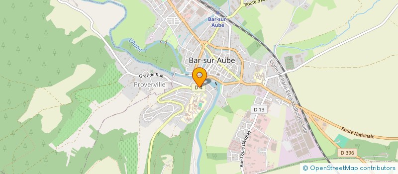 localisation de l'entreprise MADAME ELISA BERTHE à BAR-SUR-AUBE