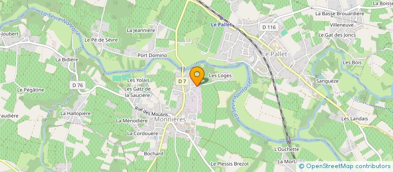 localisation de l'entreprise MADAME ELISA BLACHERE  MONNIERES