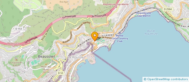 localisation de l'entreprise MADAME ELISA BLOUET à ROQUEBRUNE-CAP-MARTIN