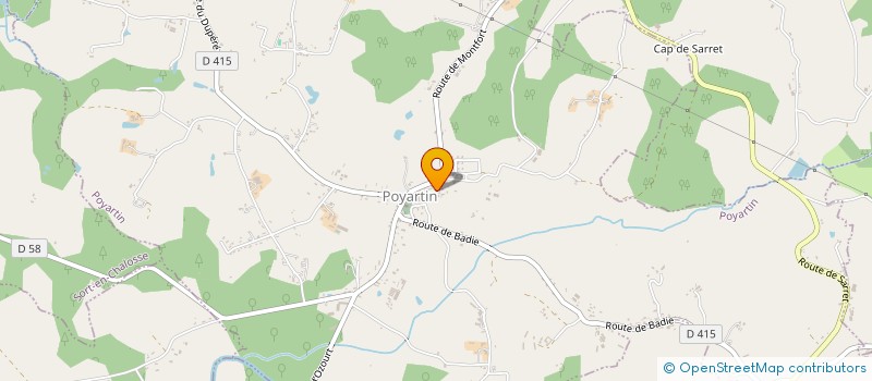 localisation de l'entreprise MADAME ELISA BONNEMAIRE  POYARTIN