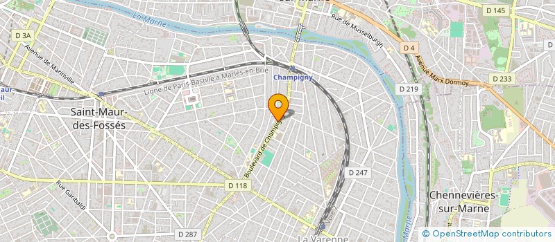 localisation de l'entreprise MADAME ELISA BOUTROS  SAINT-MAUR-DES-FOSSES