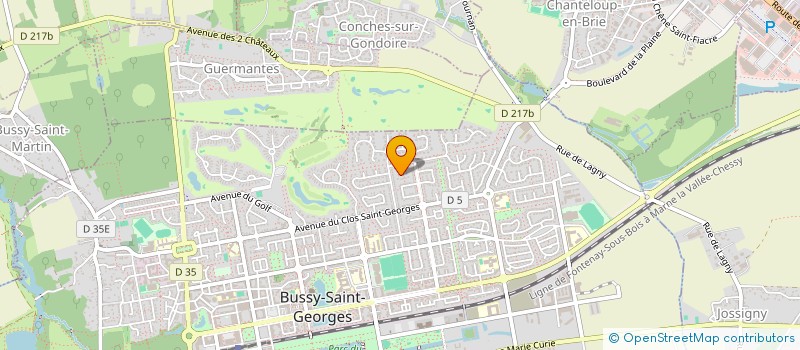 localisation de l'entreprise MADAME ELISA BRIOT  BUSSY-SAINT-GEORGES