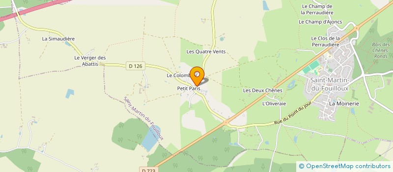 localisation de l'entreprise MADAME ELISA BUFFET à SAINT-MARTIN-DU-FOUILLOUX