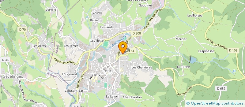 localisation de l'entreprise MADAME ELISA BUFFIN  COURS