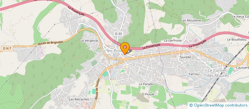 localisation de l'entreprise MADAME ELISA CANETTO  LE LUC