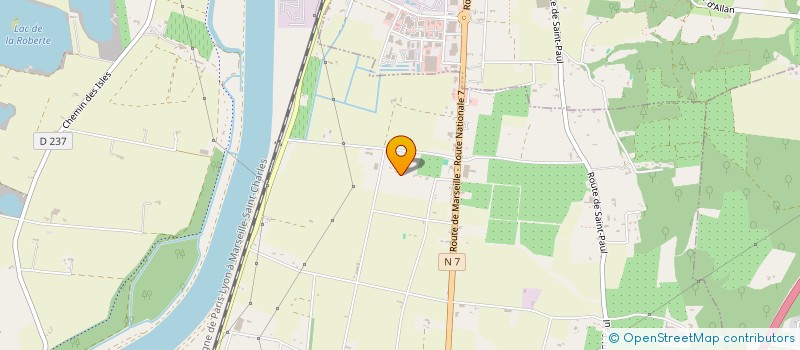 localisation de l'entreprise MADAME ELISA CARRILLO  CHATEAUNEUF-DU-RHONE