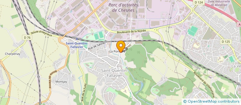 localisation de l'entreprise MADAME ELISA CHEVAL à SAINT-QUENTIN-FALLAVIER