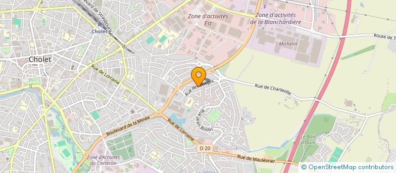 localisation de l'entreprise MADAME ELISA CHRIST à CHOLET