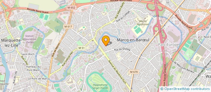 localisation de l'entreprise MADAME ELISA COCHIN à MARCQ-EN-BARŒUL