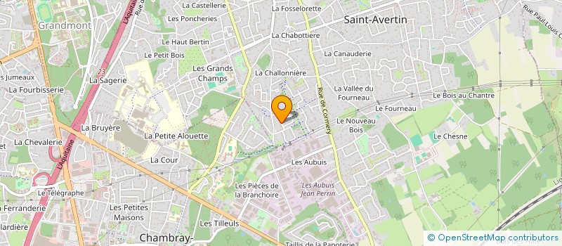 localisation de l'entreprise MADAME ELISA CORREIA  SAINT-AVERTIN