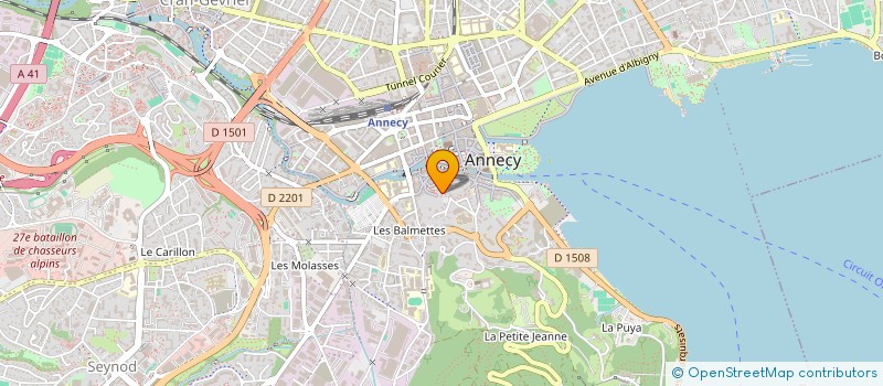 localisation de l'entreprise MADAME ELISA CURTELIN à ANNECY