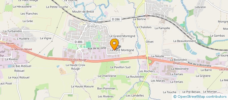 localisation de l'entreprise MADAME ELISA DAGNAUD  BRECE