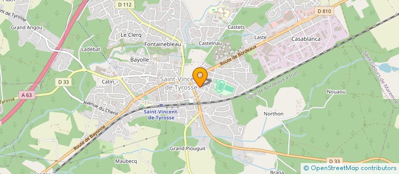 localisation de l'entreprise MADAME ELISA DASSE  SAINT-VINCENT-DE-TYROSSE