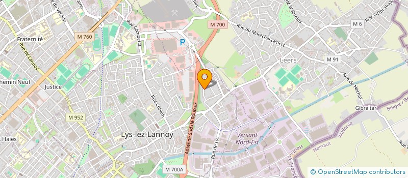 localisation de l'entreprise MADAME ELISA DELBART  LYS-LEZ-LANNOY