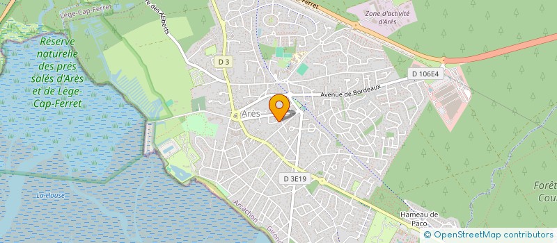 localisation de l'entreprise MADAME ELISA DUBOIS  ARES