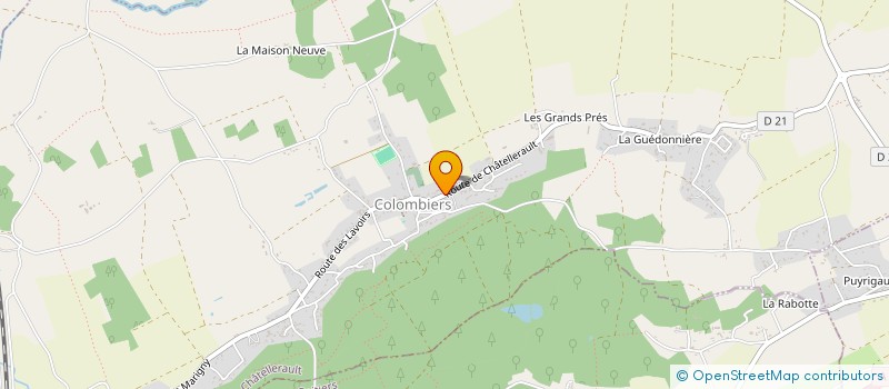 localisation de l'entreprise MADAME ELISA DUPAS à COLOMBIERS