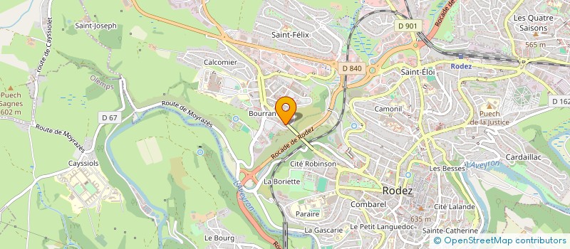 localisation de l'entreprise MADAME ELISA FALGUIER à RODEZ