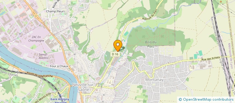 localisation de l'entreprise MADAME ELISA FERNAND  NEUVILLE-SUR-SAONE