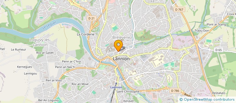 localisation de l'entreprise MADAME ELISA FOUBERT  LANNION