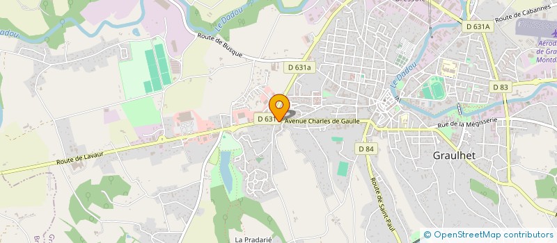 localisation de l'entreprise MADAME ELISA FRAIZ  GRAULHET