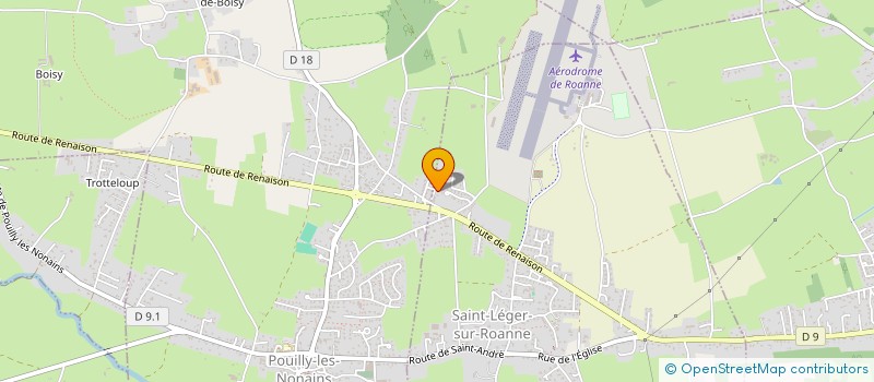 localisation de l'entreprise MADAME ELISA FRANCOIS  SAINT-LEGER-SUR-ROANNE