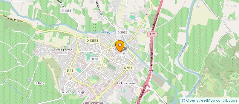 localisation de l'entreprise MADAME ELISA FRISON à PEZENAS