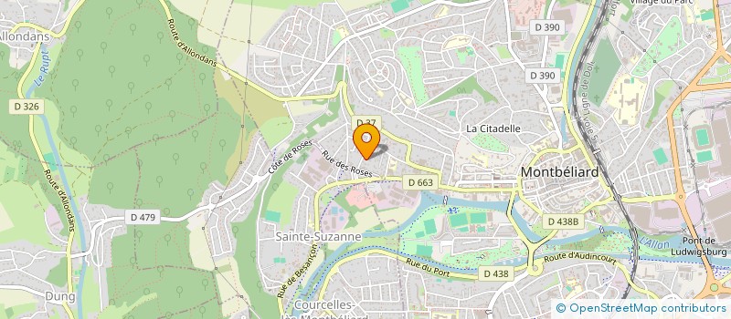 localisation de l'entreprise MADAME ELISA GASPARELLA à MONTBELIARD