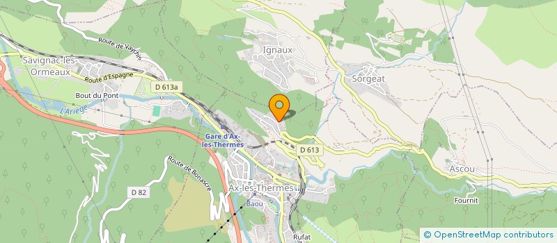 localisation de l'entreprise MADAME ELISA GAYET à AX-LES-THERMES