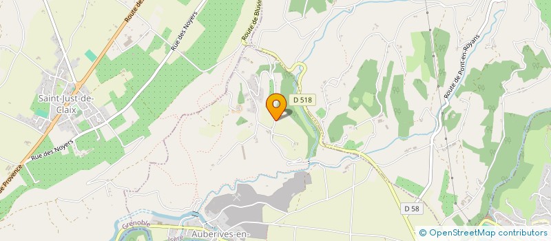 localisation de l'entreprise MADAME ELISA GELAS  AUBERIVES-EN-ROYANS