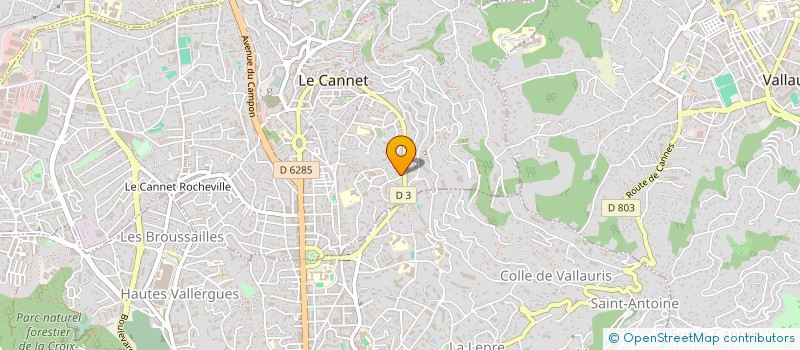 localisation de l'entreprise MADAME ELISA GODEFROI à LE CANNET