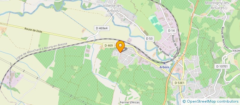 localisation de l'entreprise MADAME ELISA GOMBE à ARBOIS