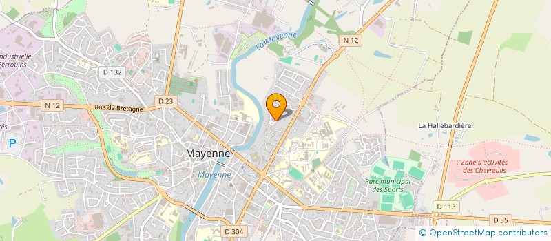 localisation de l'entreprise MADAME ELISA GONCALVES CAMILOTTO  MAYENNE