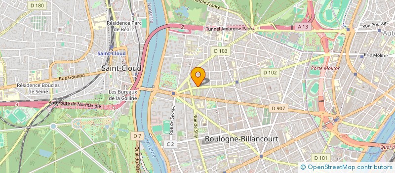 localisation de l'entreprise MADAME ELISA GOTTHEFF  BOULOGNE-BILLANCOURT