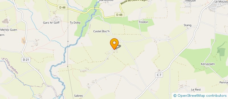 localisation de l'entreprise MADAME ELISA GUINVARCH  PLONEVEZ-DU-FAOU