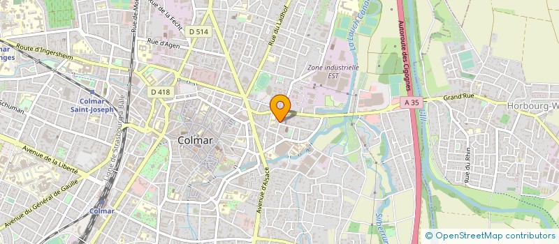 localisation de l'entreprise MADAME ELISA HAUMESSER  COLMAR
